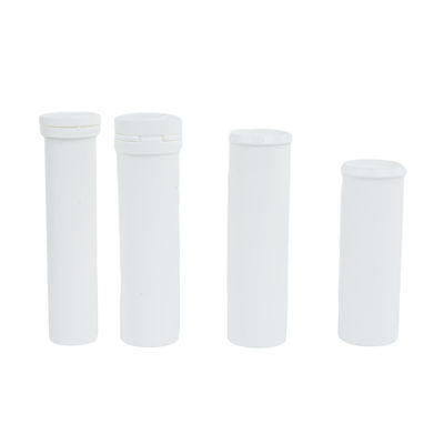 6 Colors Print Custom Logo White PP Effervescent Tablet Container with Desiccant Cap