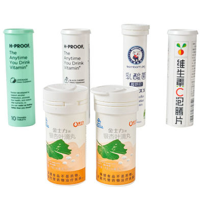 Custom PP Collar Vitamin C Plus Effervescent Tablet Bottles for OEM Acceptance in 2024
