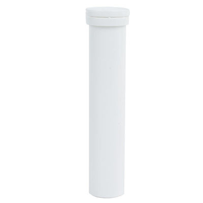 Food Grade PP Industrial Supplements White Round Effervescent Tablet Vitamin C Tube
