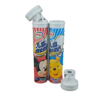 Custom Colorful Medical Effervescent Tablets Vitamin C Tube for Health White Long OEM